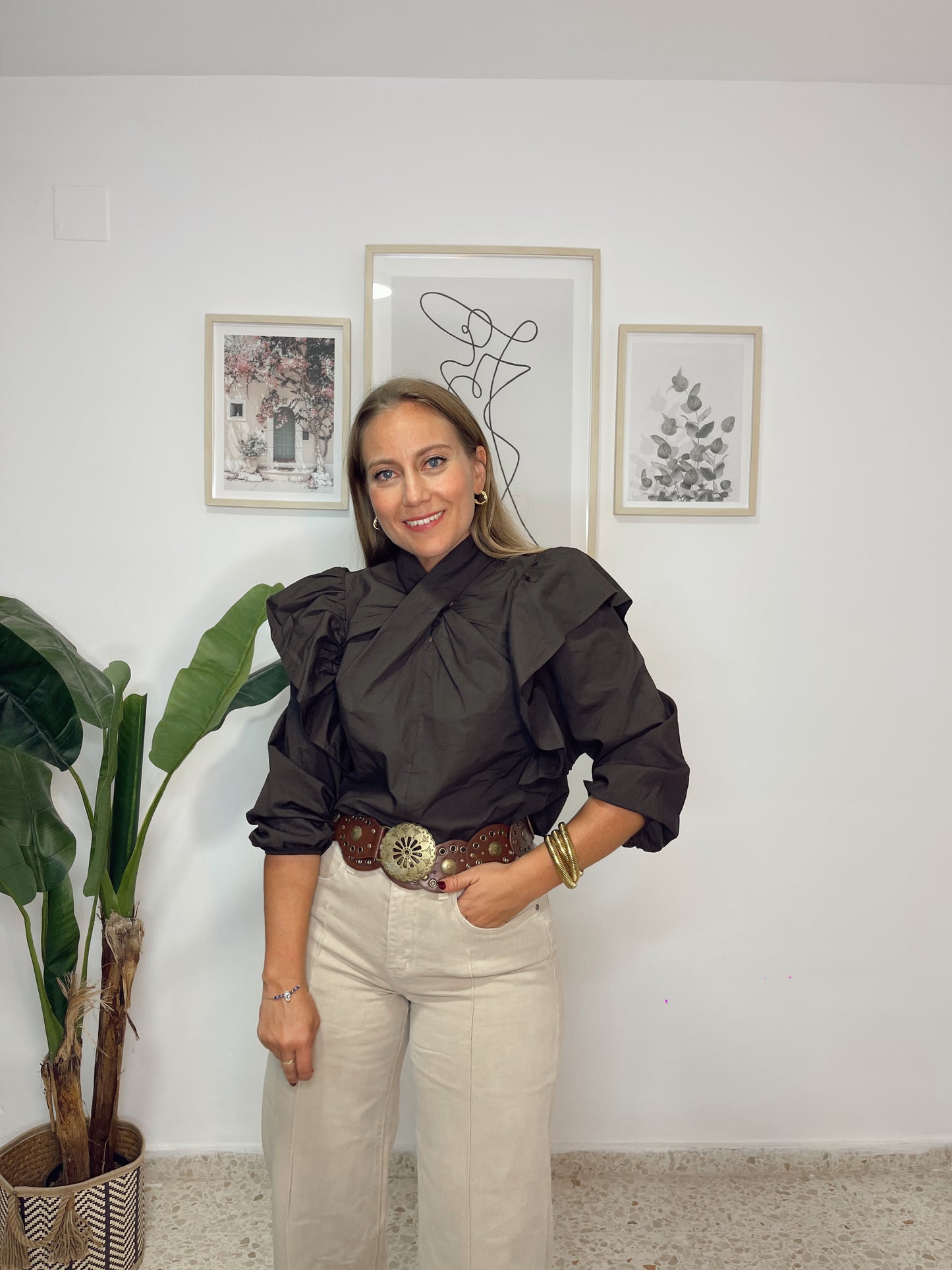 Blusa Julieta chocolate