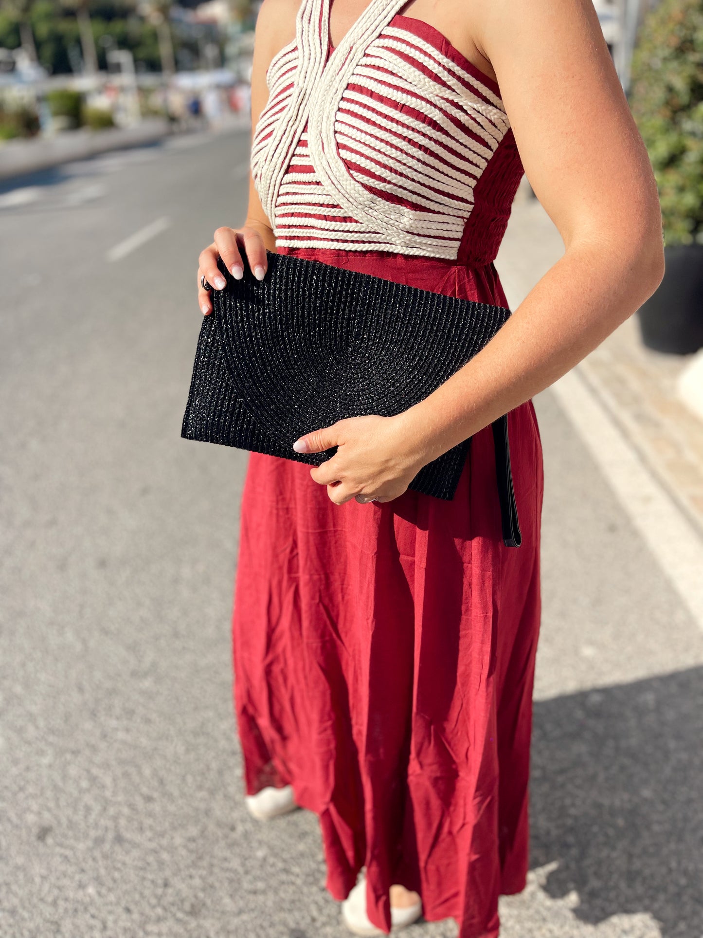 bolso de mano negro
