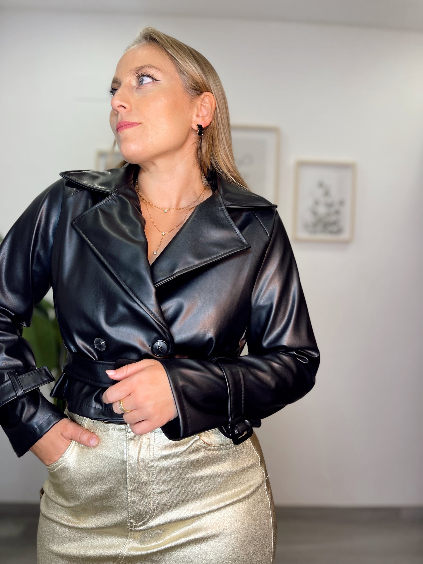 Chaqueta Biker polipiel