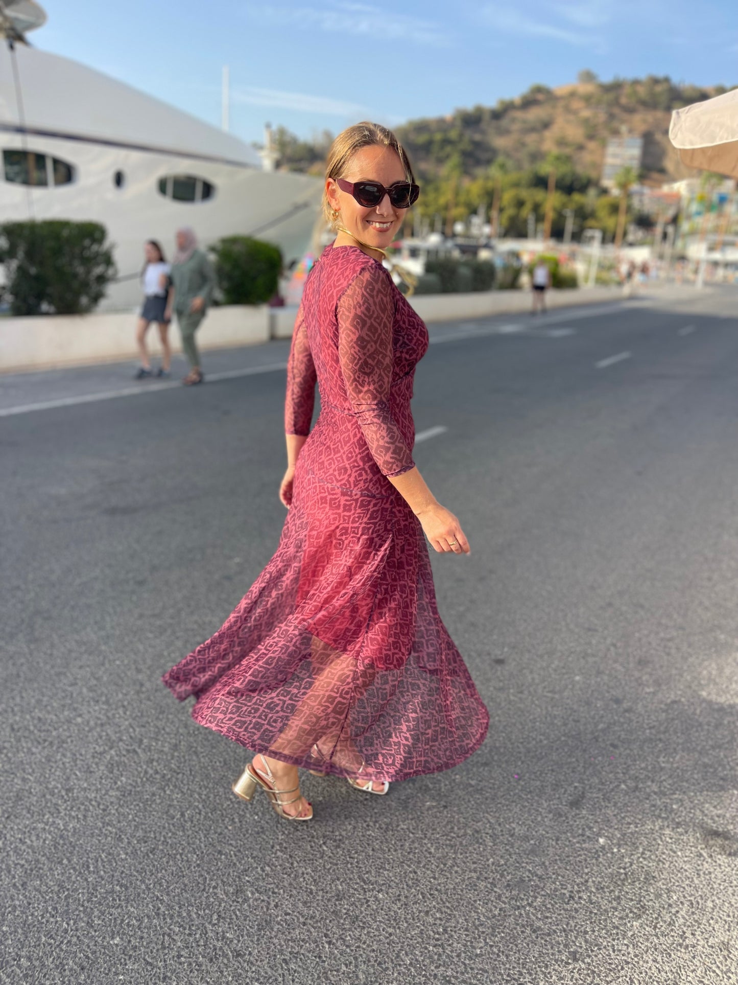 Vestido tul rosa