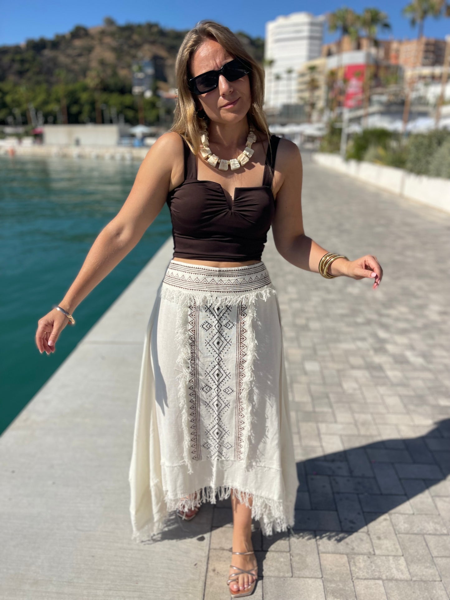 Falda boho chic