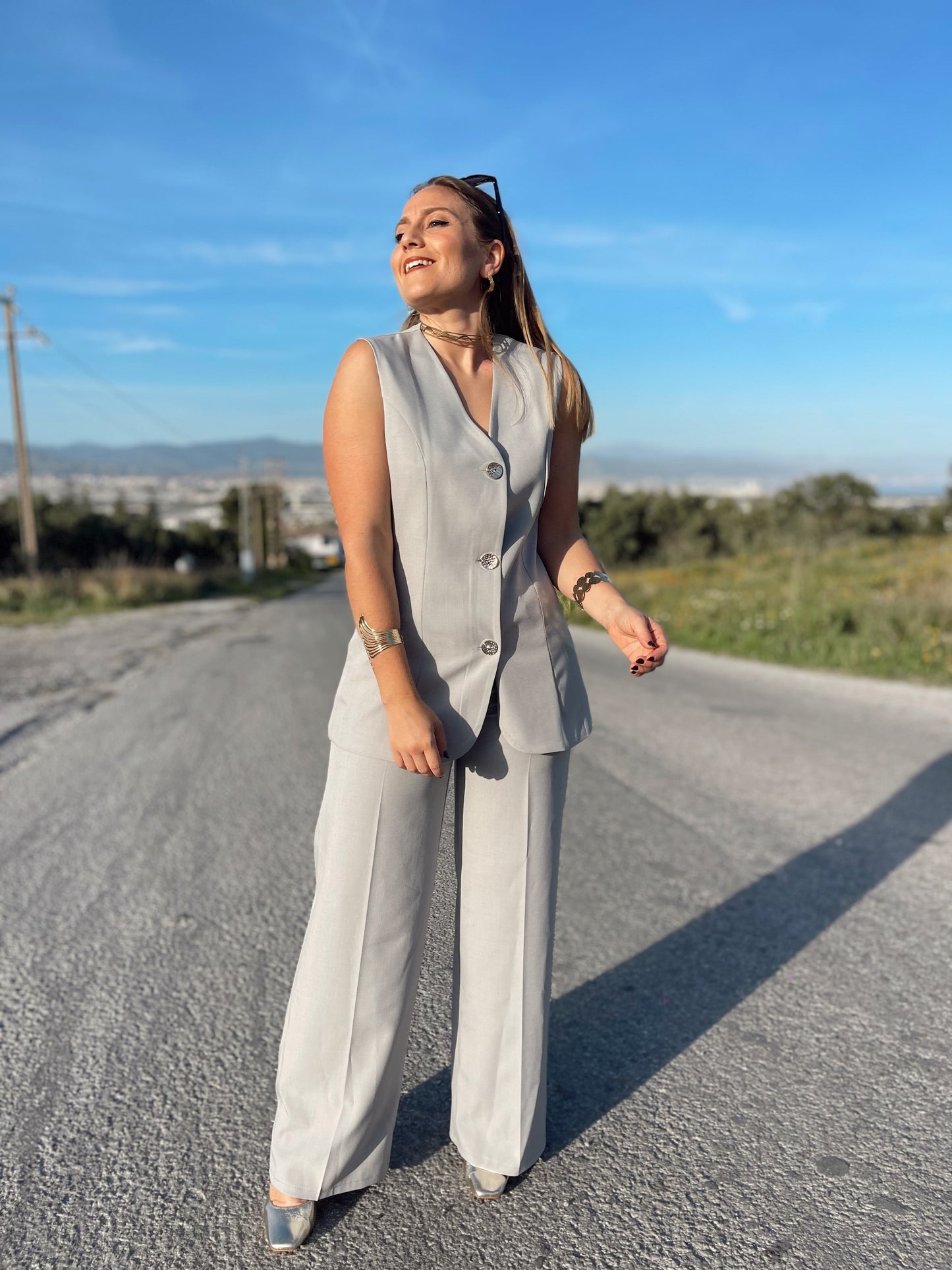 Conjunto Gloria gris