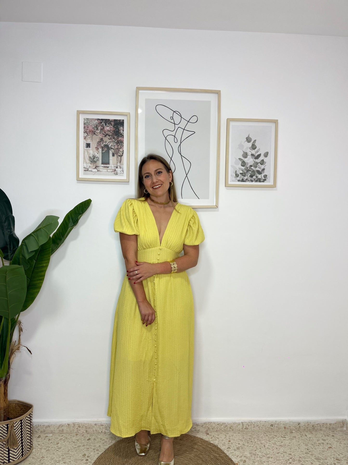 Vestido Carlota amarillo