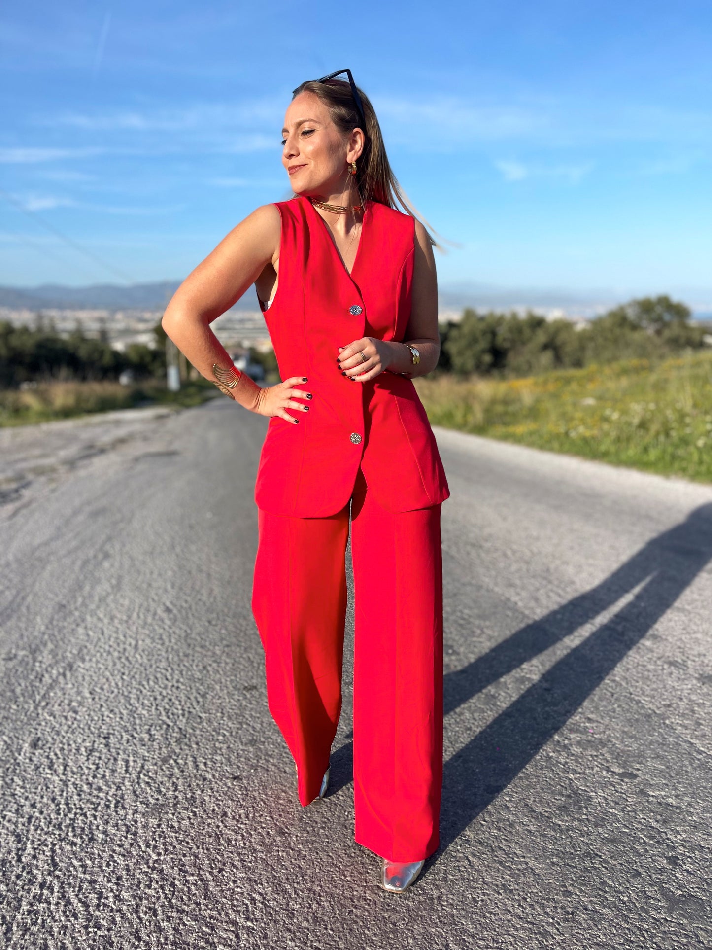 Conjunto Gloria rojo