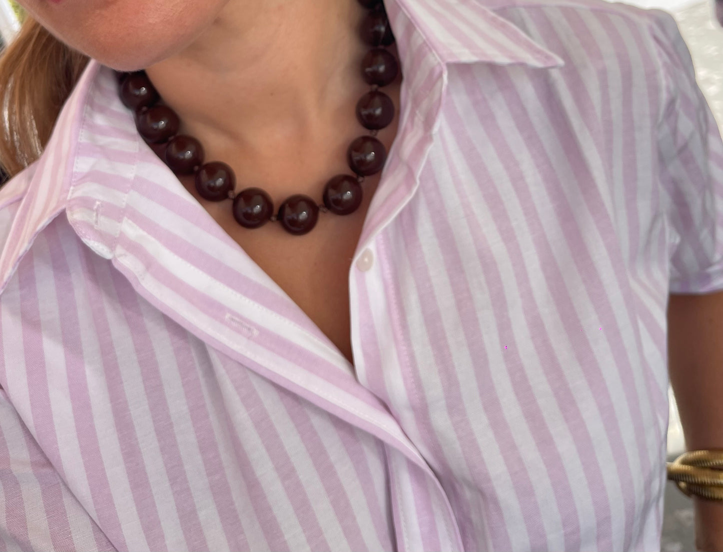 Collar bolas chocolate