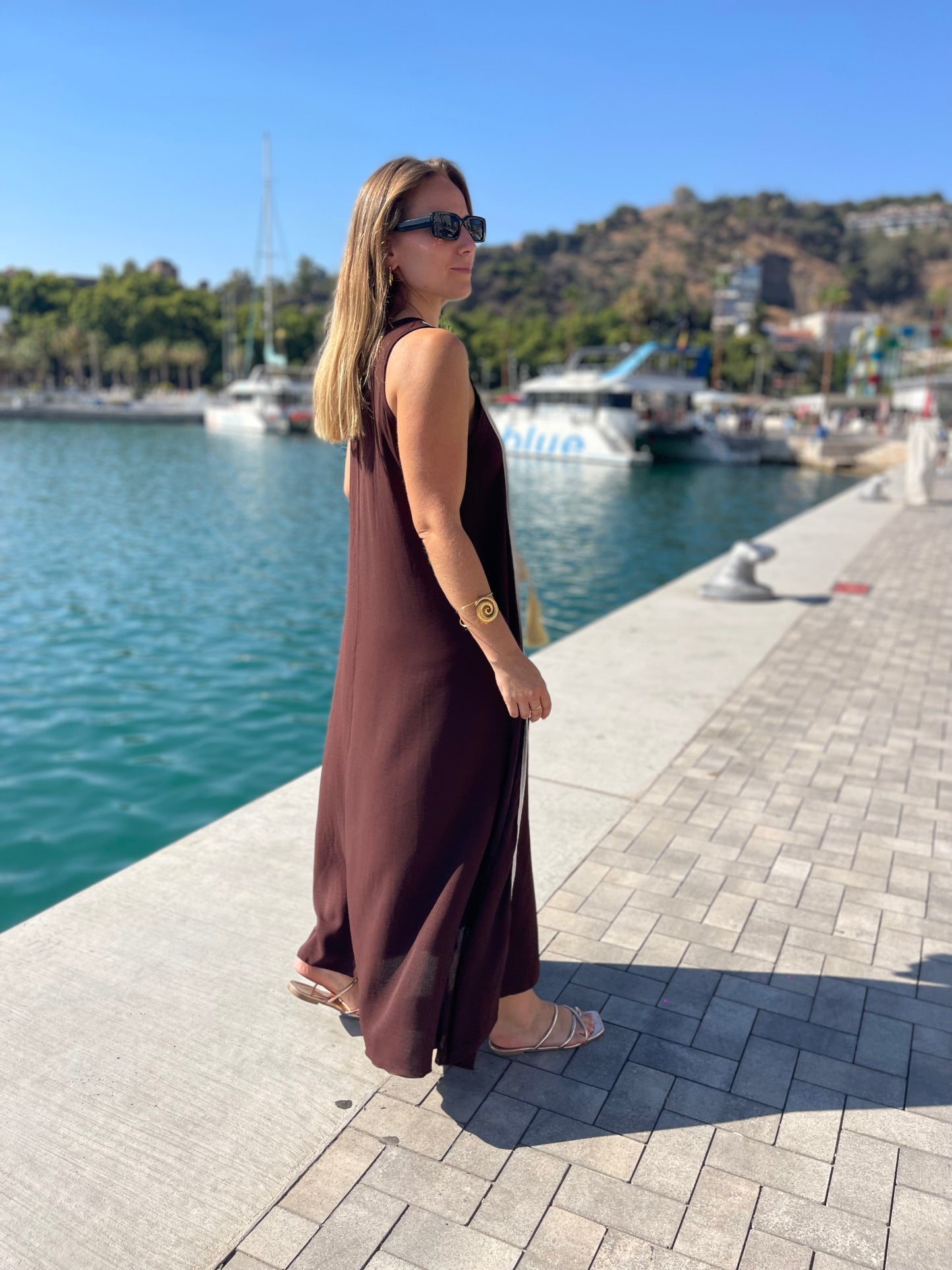 Vestido chocolate