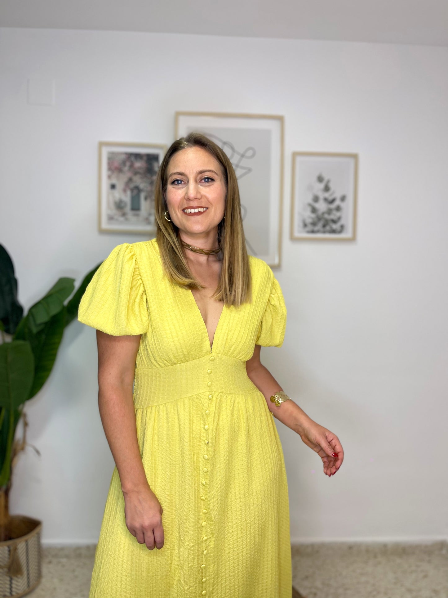 Vestido Carlota amarillo