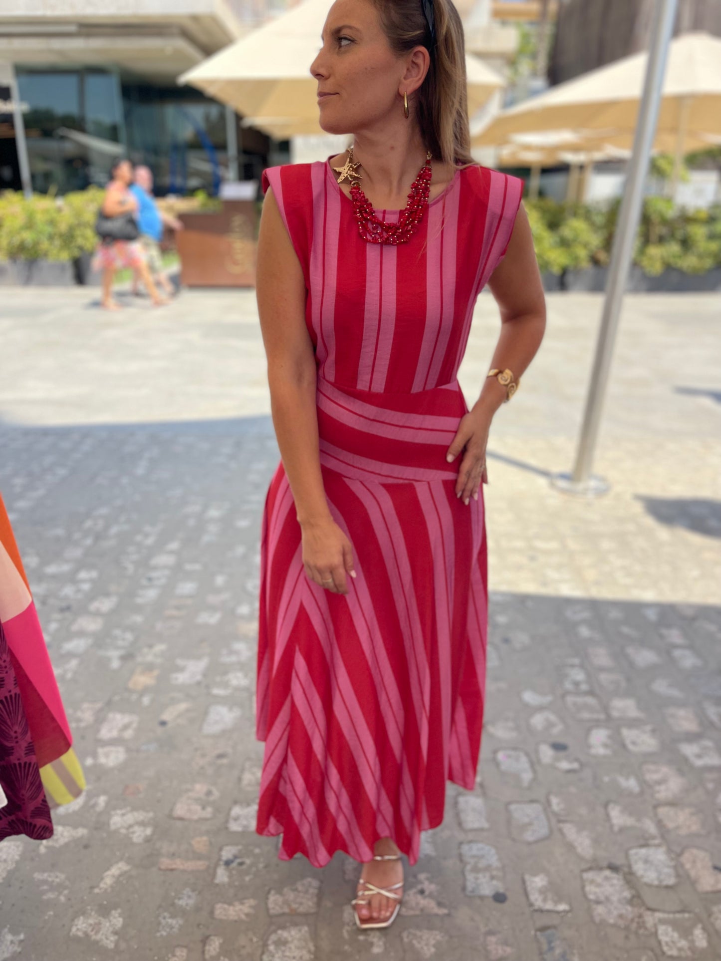 Vestido ginebra rosa