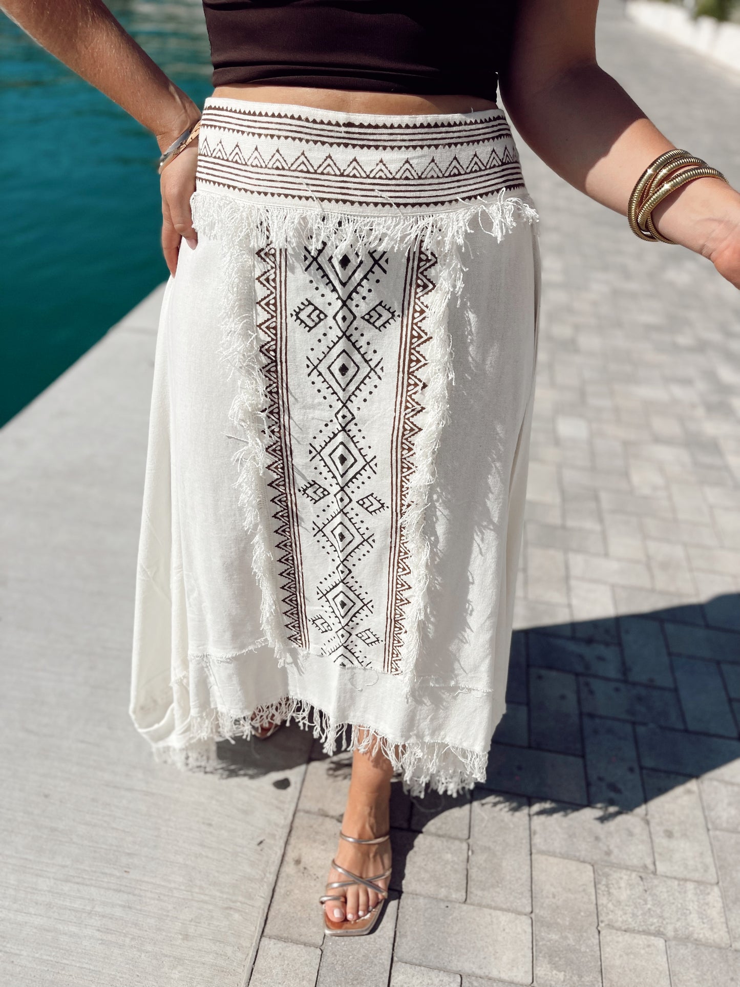Falda boho chic
