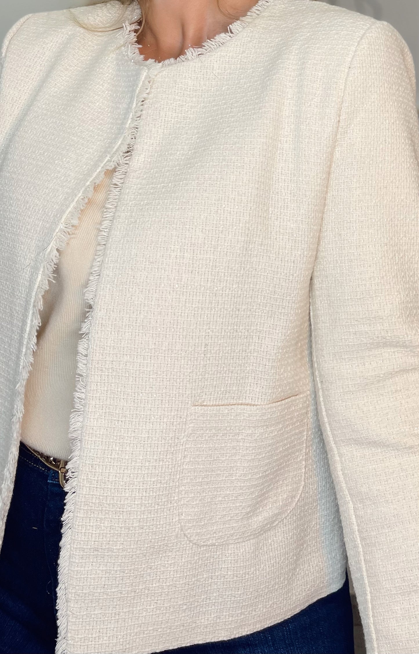 Chaqueta tweed elegant