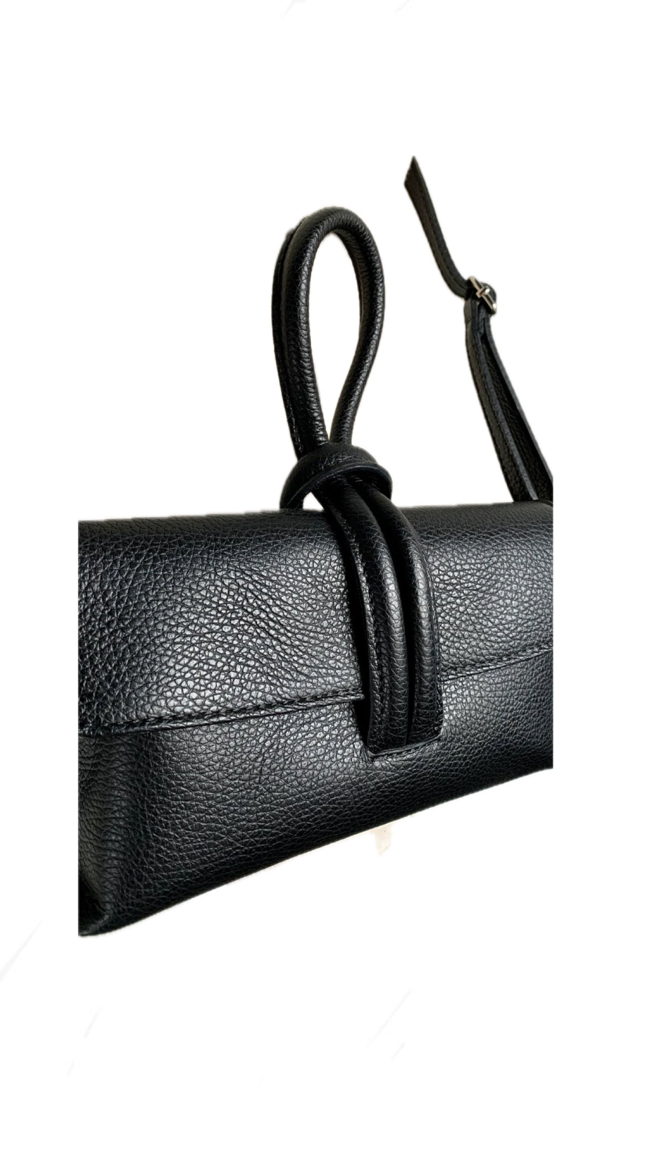 Bolso de mano y bandolera de piel negro