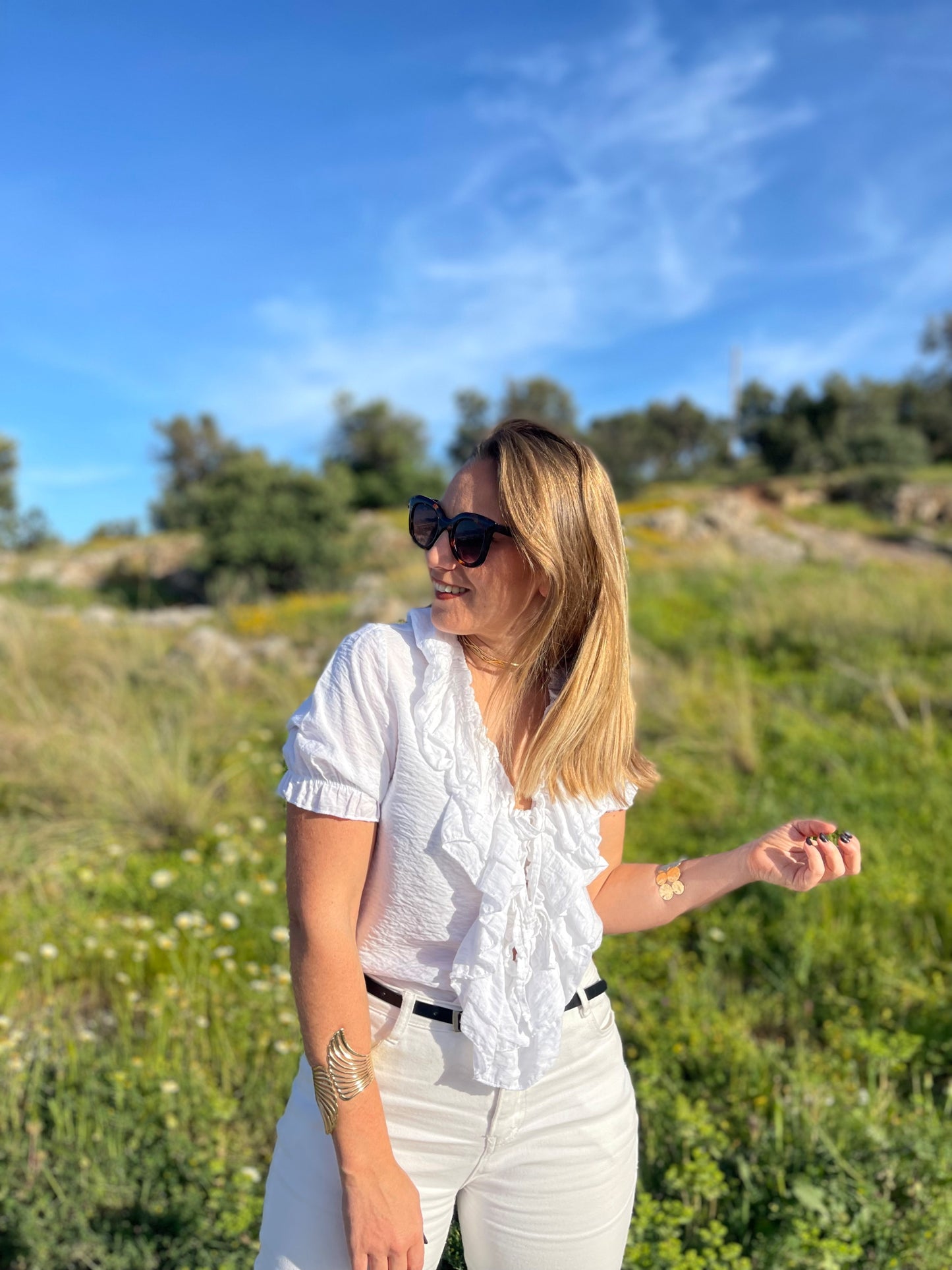 Blusa rizo blanca
