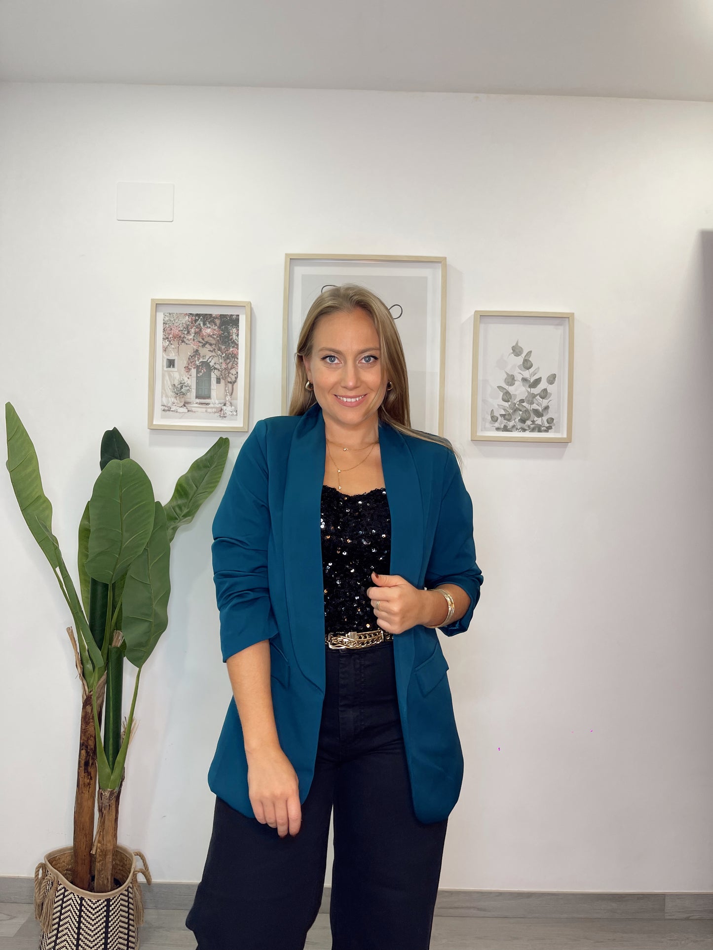 Blazer aguamarina