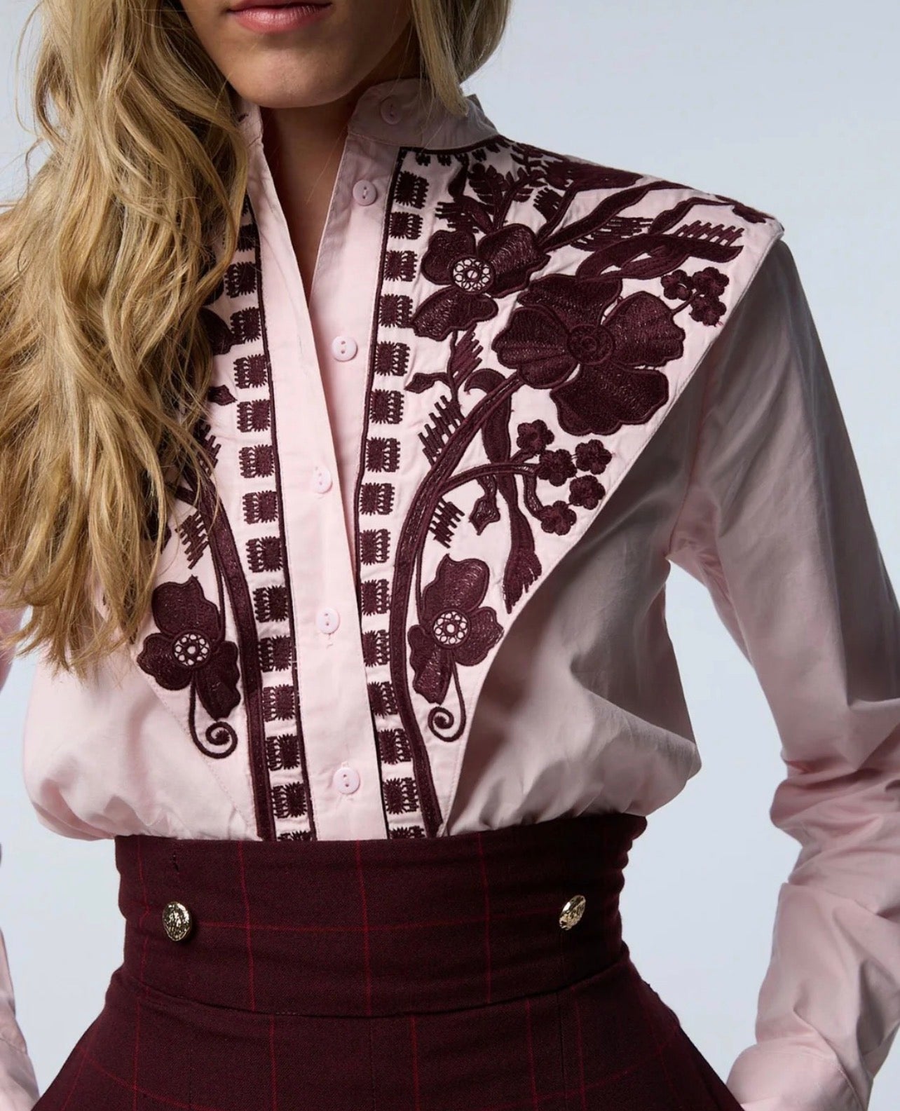 Blusa fiorentina rosa