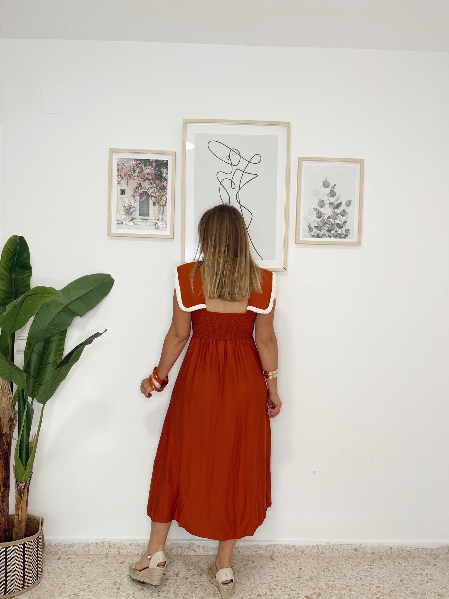 Vestido marta teja