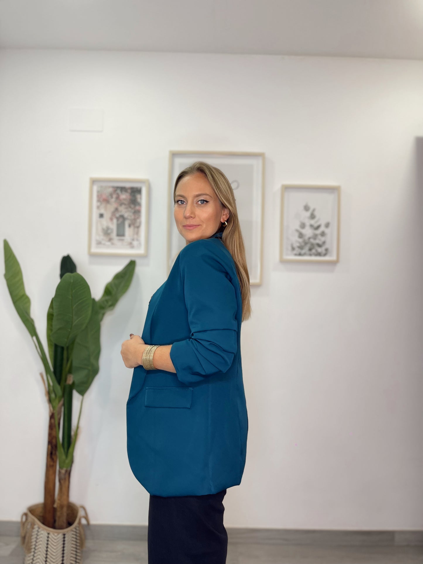 Blazer aguamarina