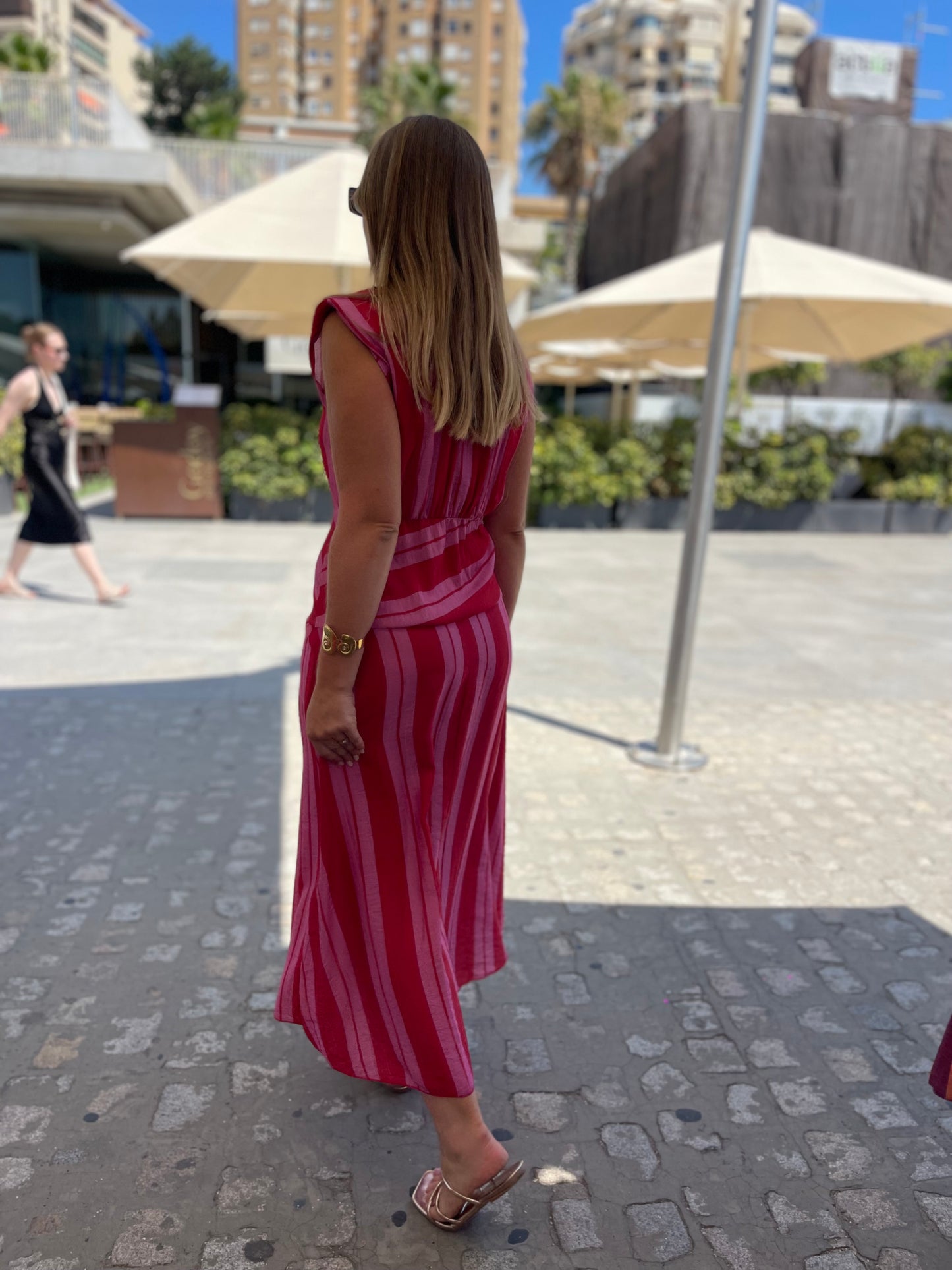 Vestido ginebra rosa