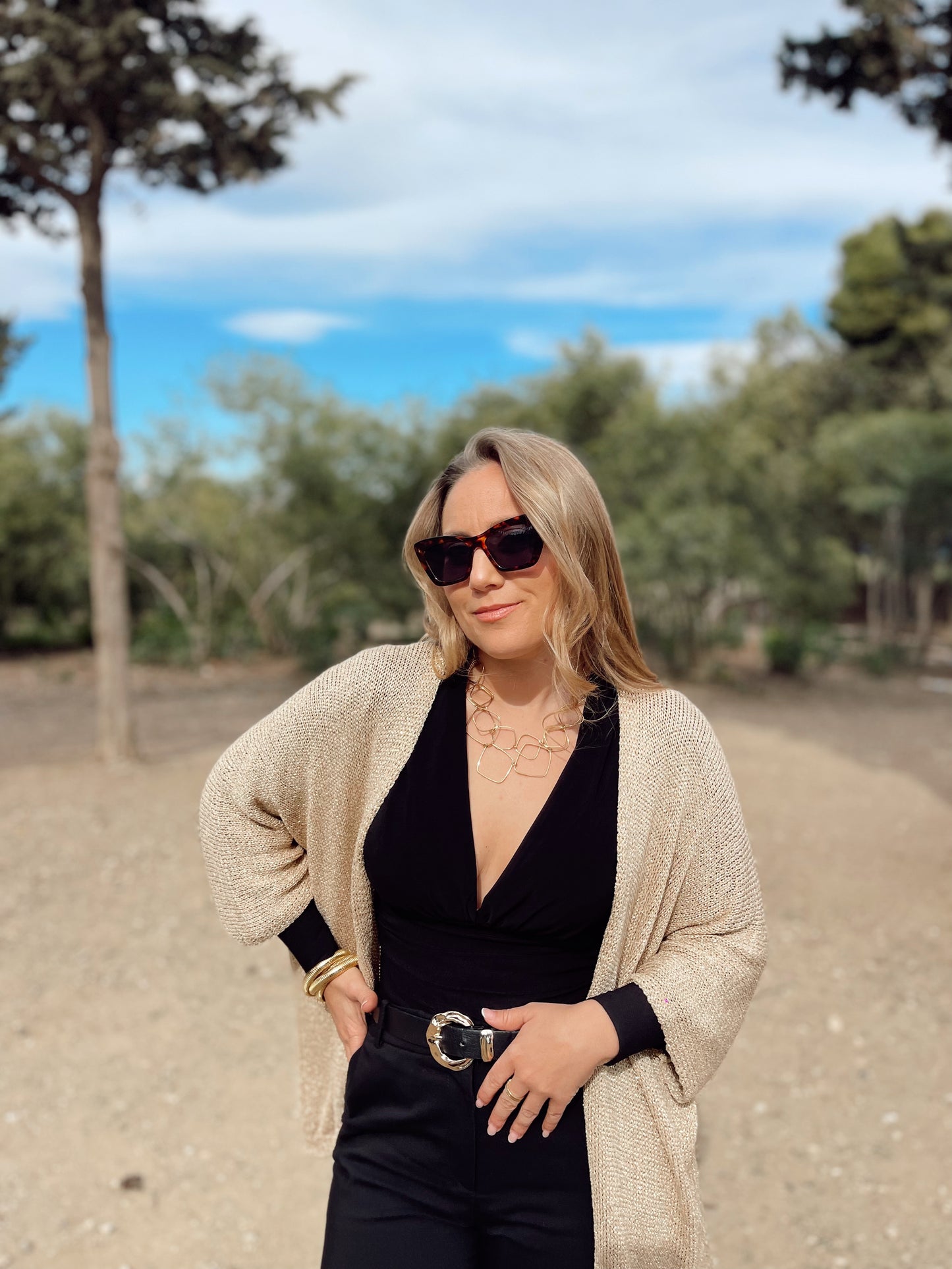 Chaqueta punto golden