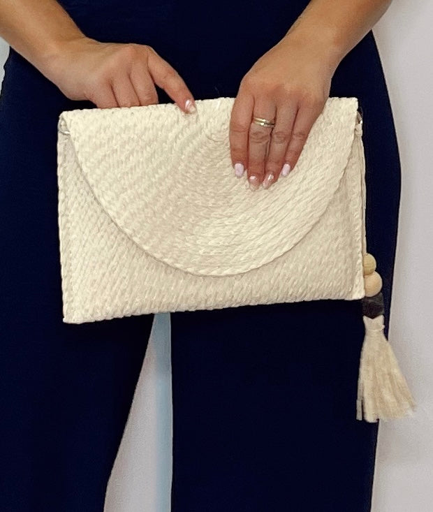 Bolso de mano rafia