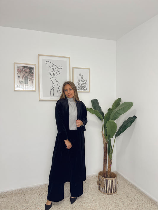 Pantalon terciopelo negro