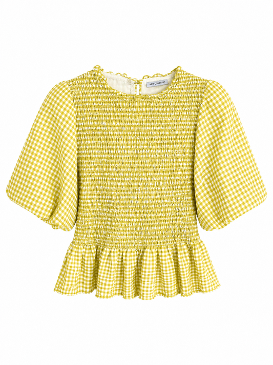 Blusa Vichy  engomada