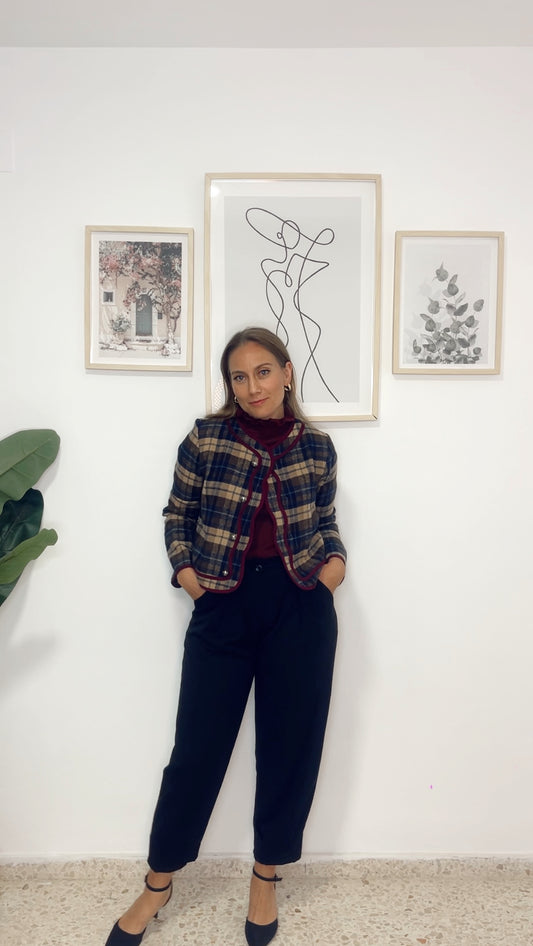 Pantalón bombacho pinza