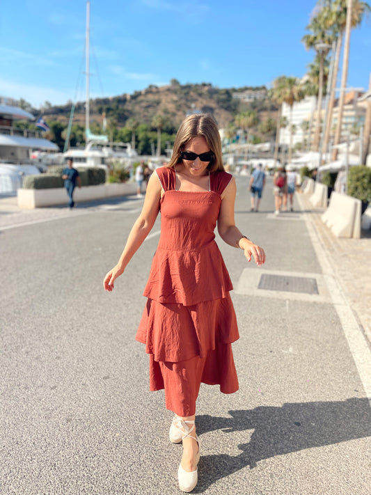 Vestido Paola teja
