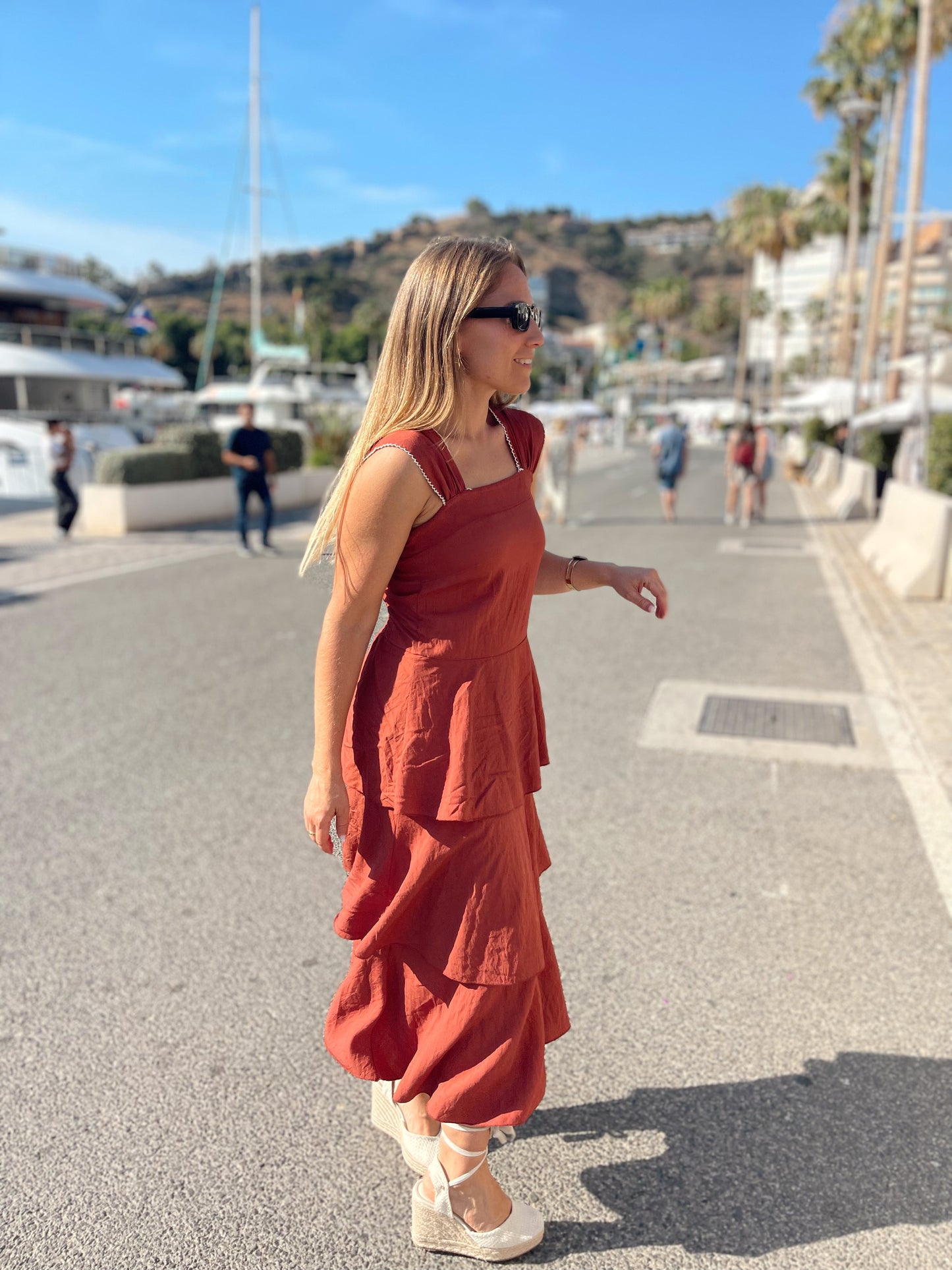 Vestido Paola teja