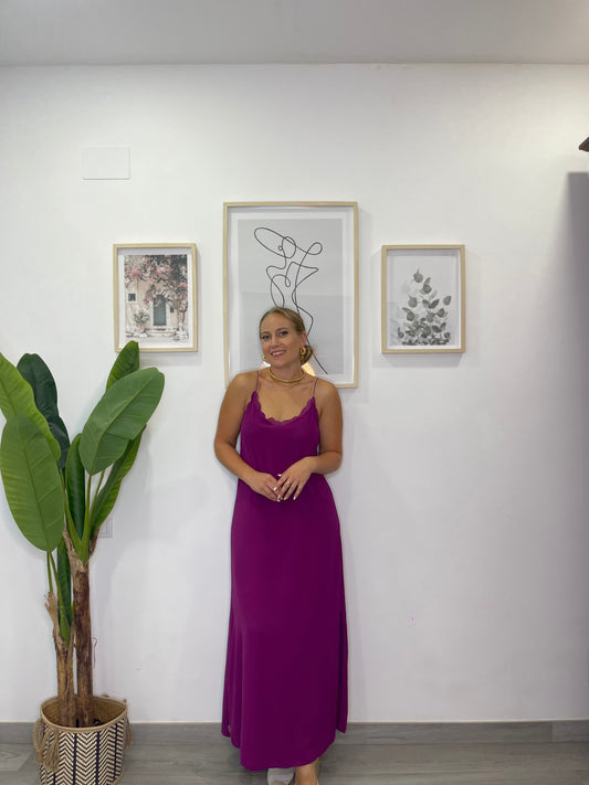 Vestido lencero buganvilla