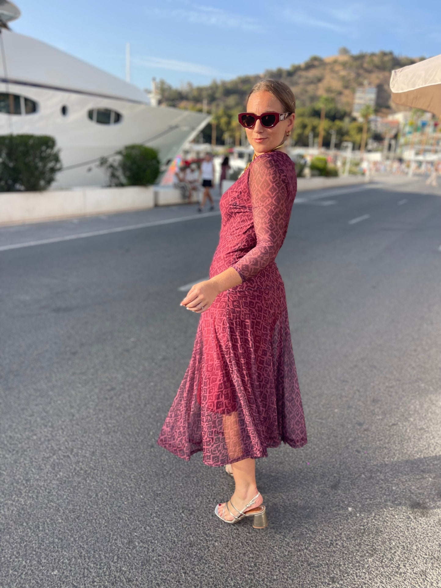 Vestido tul rosa