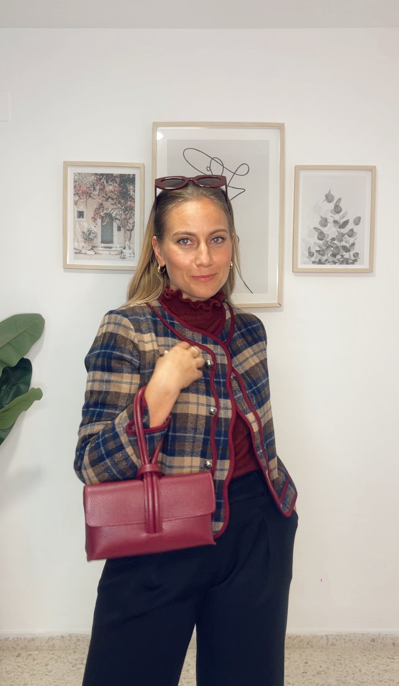 Chaqueta aurora cuadros