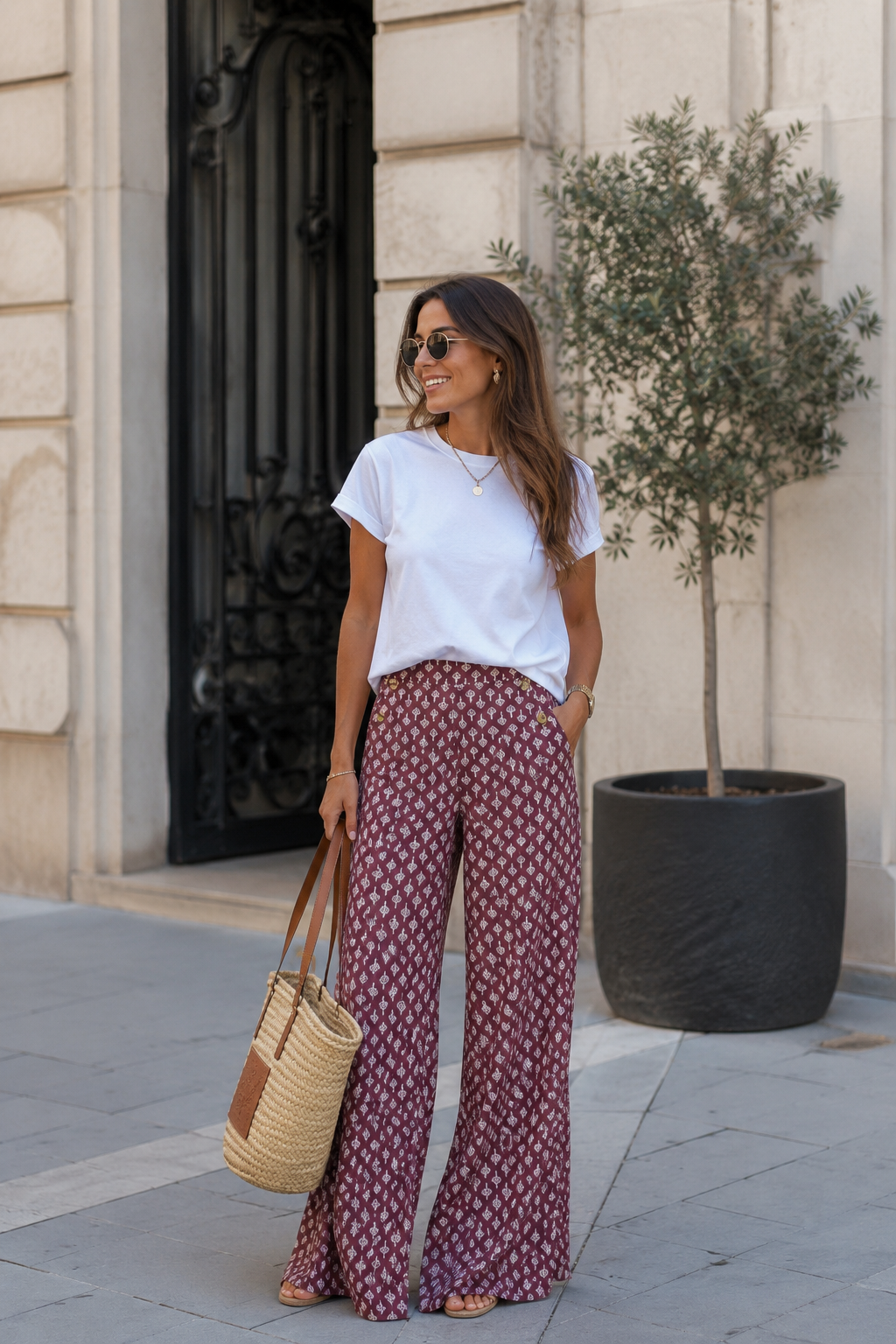 Pantalon Violeta palazzo