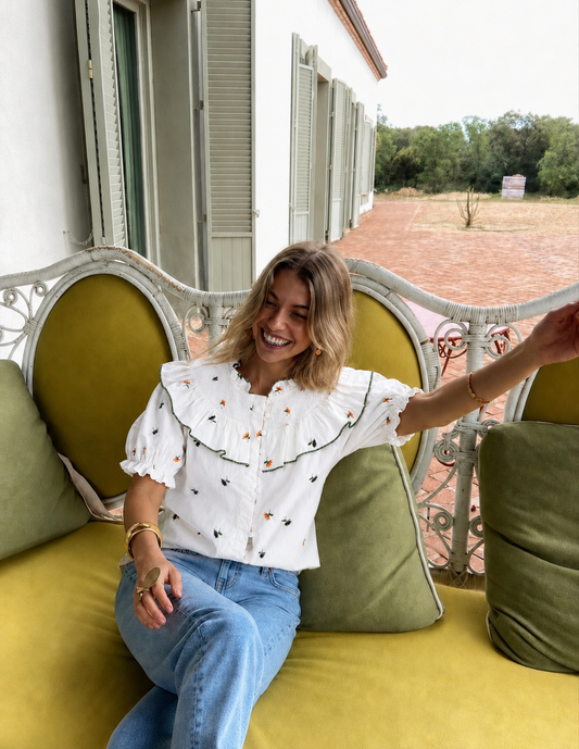Blusa Versalles blanca