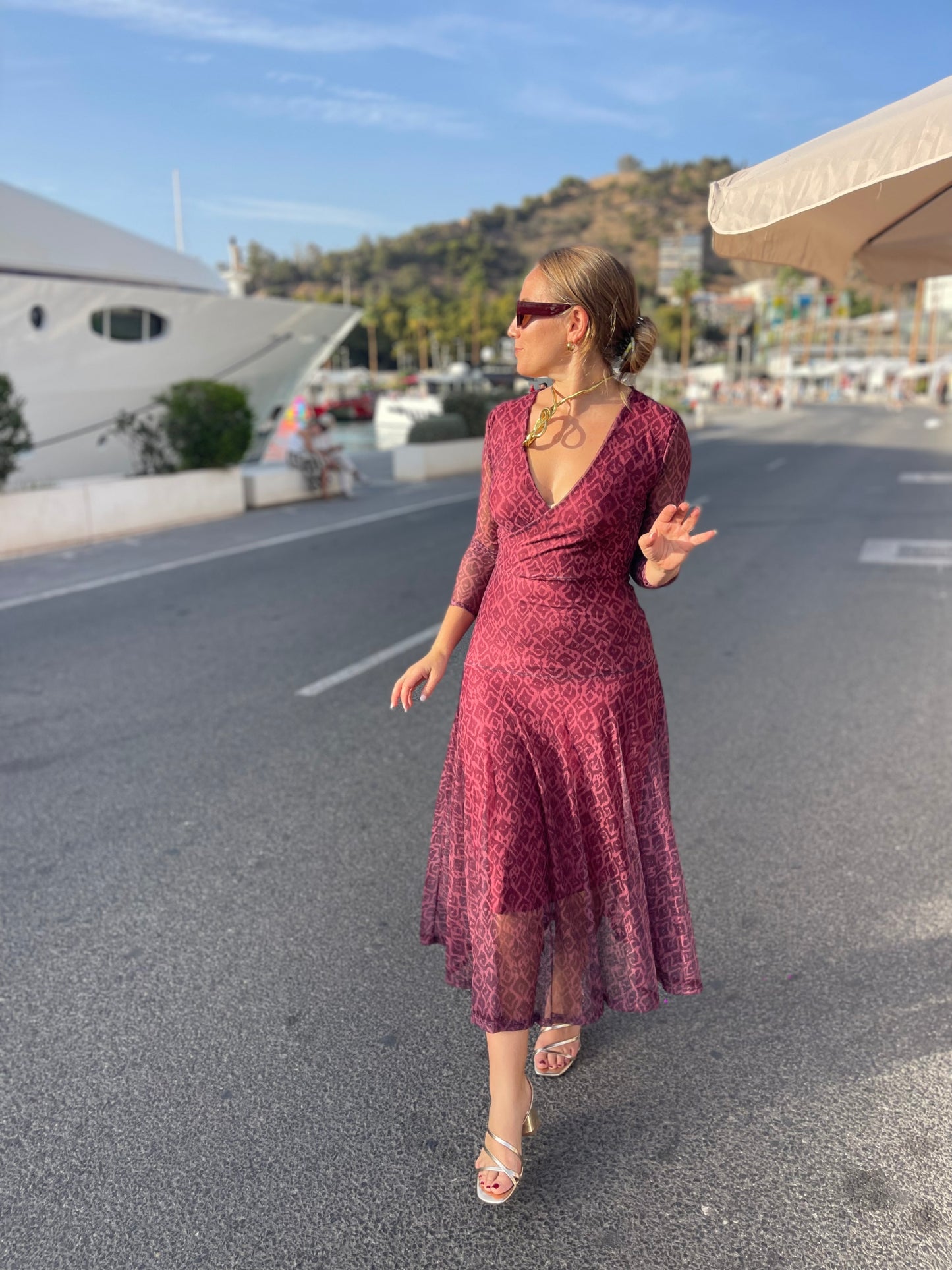 Vestido tul rosa