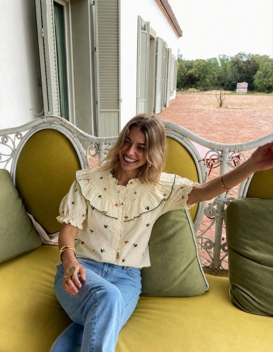 Blusa Versalles amarilla