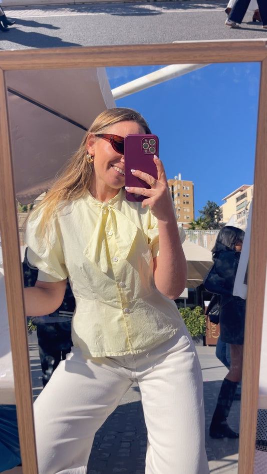 Blusa Eugenia amarilla