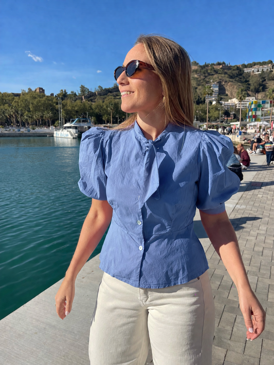 Blusa Eugenia azul