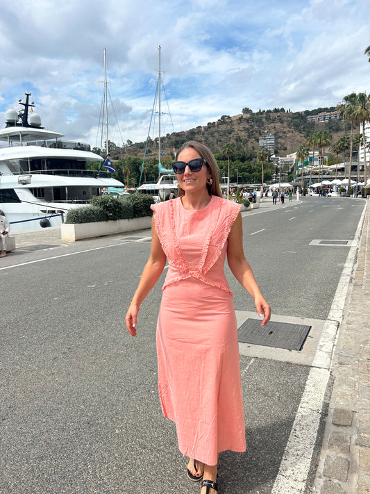 Vestido Renata coral