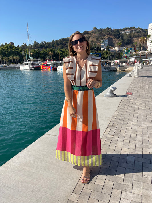 Vestido multicolor