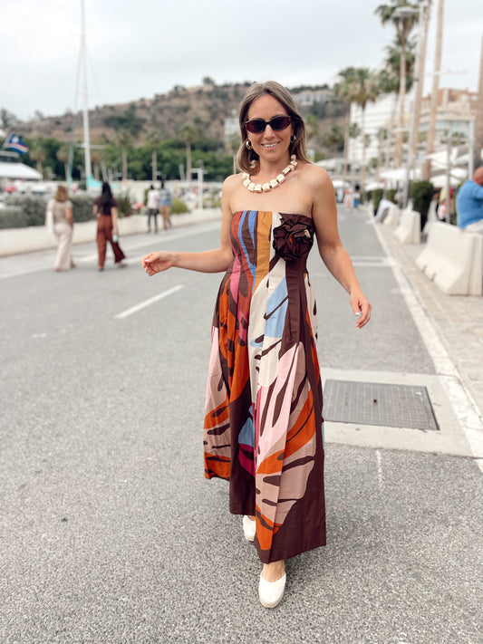 Vestido amaranta chocolate