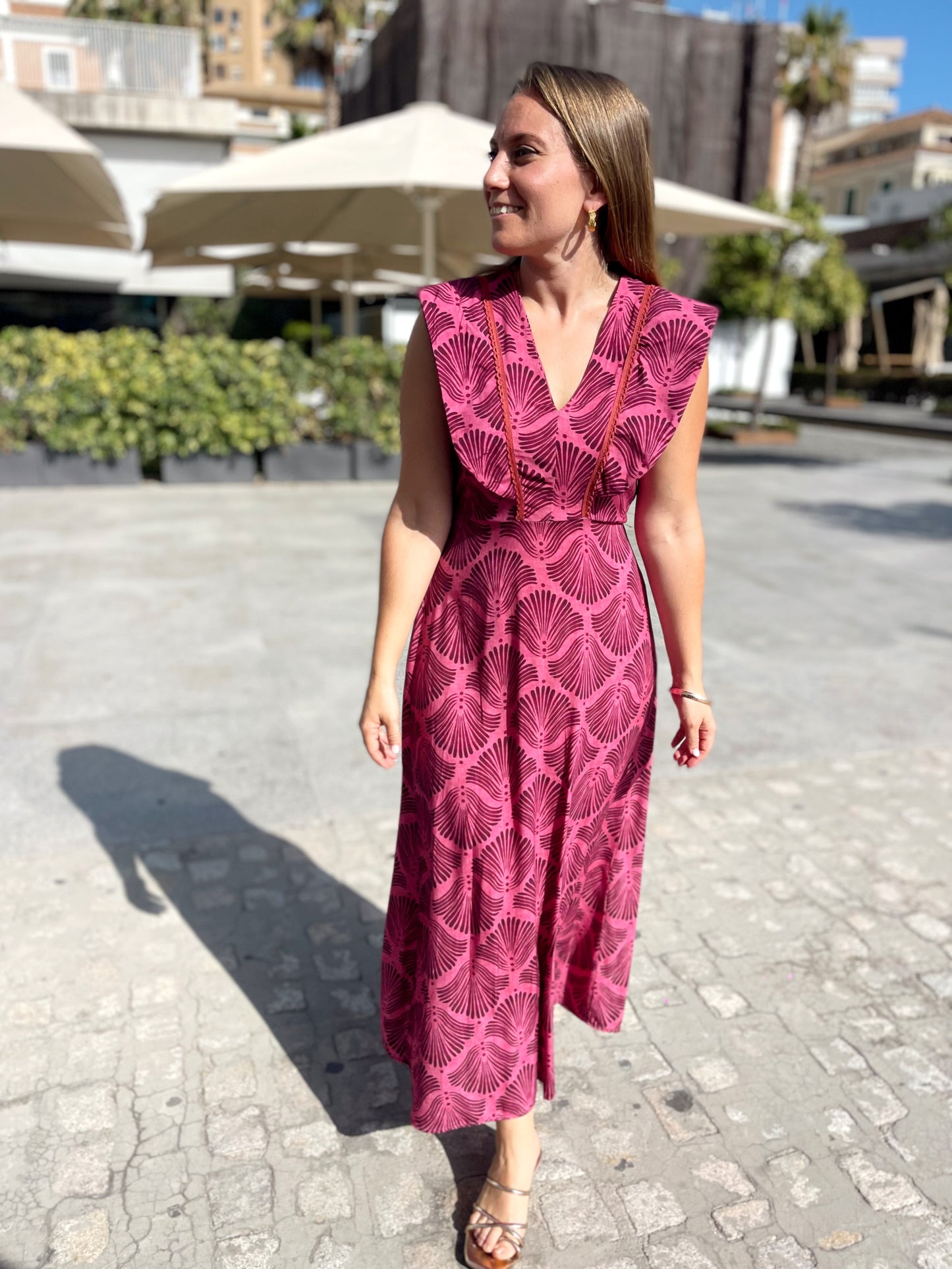 Vestido siena rosa