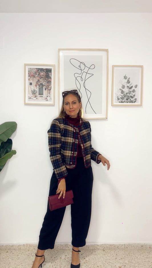 Chaqueta aurora cuadros