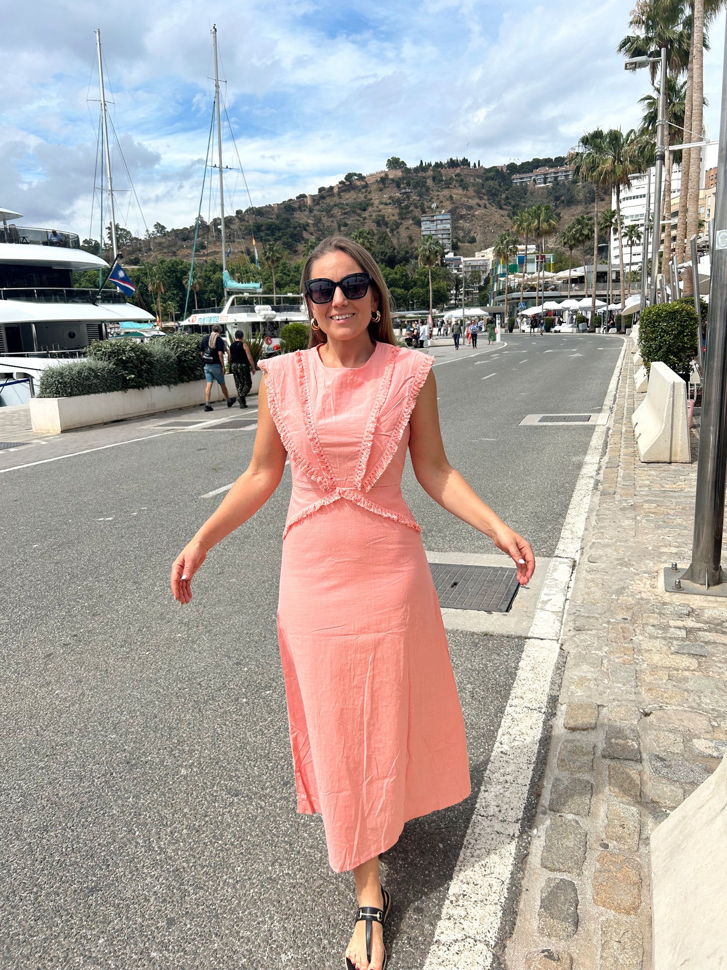 Vestido Renata coral