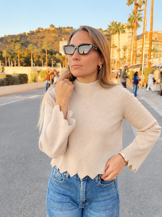 Jersey punto Dolce beige